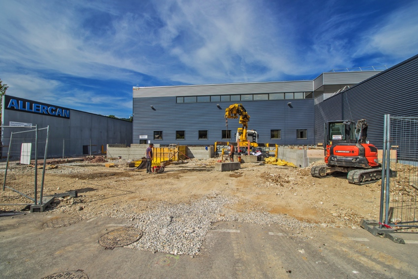 Suivi de chantier Allergan (du 25 juin au 8 juillet 2018)